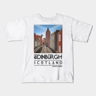 Edinburgh Scotland Travel Kids T-Shirt